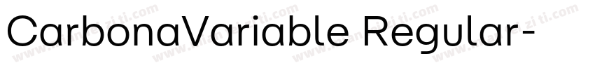 CarbonaVariable Regular字体转换